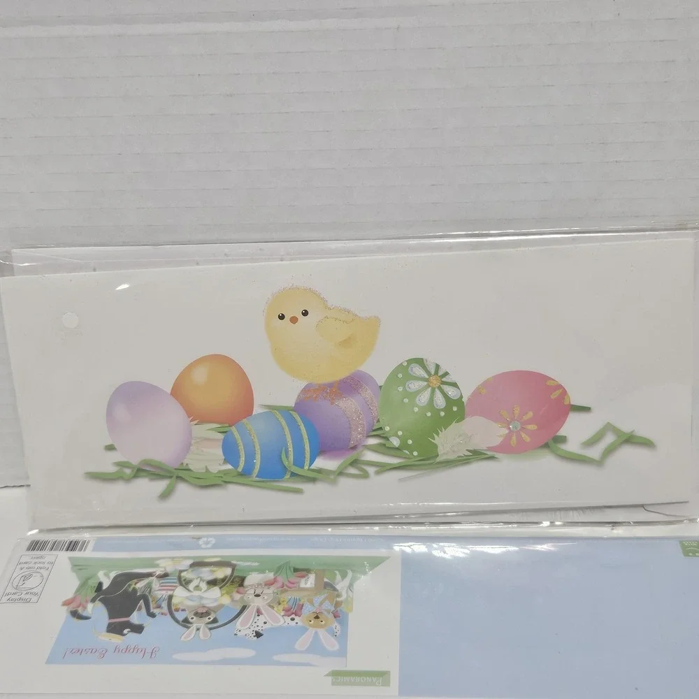 Lot 4 Happy Easter Pop Up With Paper 3d Card Greeting Bunny‎ Envelope Craft Lamb